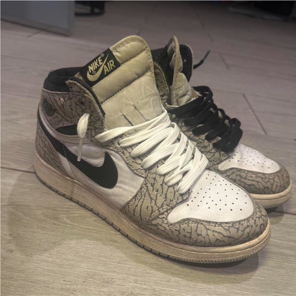 Nike Air Men's Sneakers - White, Black, and Tan